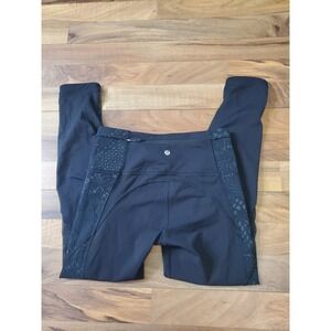 Lululemon Run With The Sun Tight Size 6 Rare HI RISE Mesg Luxtreme